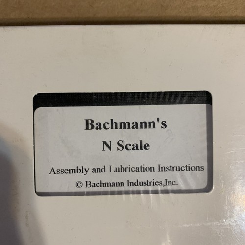 Bachmann’s n scale vhs Assembly And Lubrication Instructions - Picture 2 of 3
