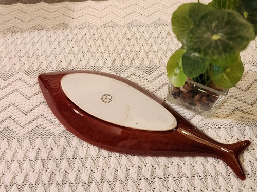 Mid-century Sweden 1960s Stig Lindberg fish dish - Picture 5 of 5