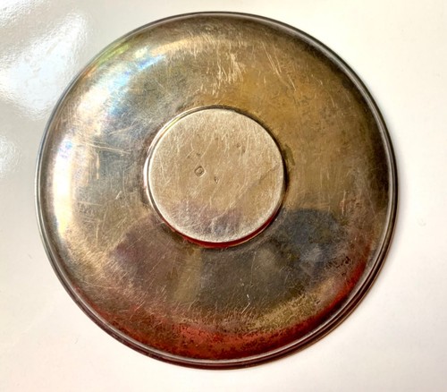 Antica tazza e piattino Minerva argento sterling francese - Foto 3 di 12