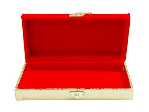 Rectangular Design Decorative Wooden Handcrafted Cash Box for Wedding/Shagun - Picture 4 of 4