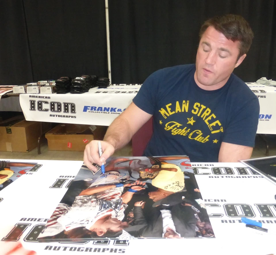 Foto firmada por Chael Sonnen UFC 117 16x20 certificado de autenticidad PSA/DNA Anderson Silva Belt Imagen Foto 2 de 4