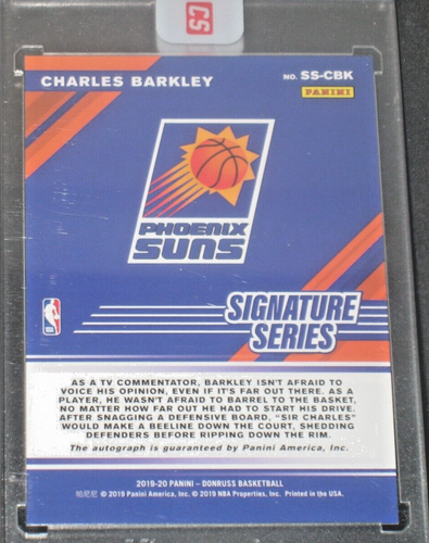 Charles Barkley 2019-20 Panini Donruss Signature Series Autograph Phoenix Suns - Picture 2 of 2