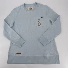 Marley Lilly Shirt Women's Small S Embroidered Ribbed Long-Sleeve