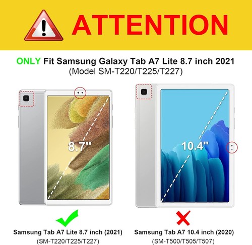 Slim Case for Samsung Galaxy Tab A7 Lite (2021) Soft TPU Smart Stand Back Cover - Picture 2 of 10