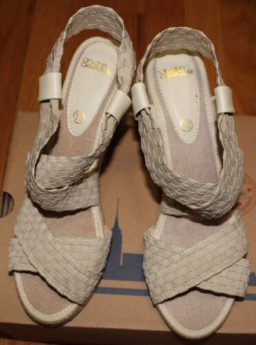 ANDRE ASSOUS BENNIE BEIGE KEILSANDALE GRÖSSE 10M