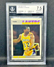1987-88 Fleer Magic Johnson 56 - BGS 7.5 - HOF LA Lakers