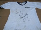 1982 YAMAHA DRUMS  T SHIRT autographed by COZY POWELL at a DRUM CLINIC