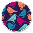 2 x Vinyl Stickers 20cm - Colourful Pretty Birds Animals Design Cool Gift #8611