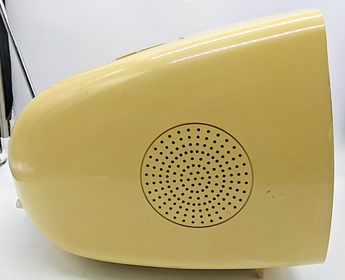 Vintage 1977 PHILCO TV Stato Solido ACCENDE Raro Design Paisley Rosso! NON TESTATO - Foto 19 di 24