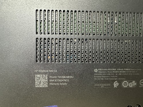 HP Laptop 840 G3 EliteBook 14" i7 6500u 16GB RAM 256GB SSD Windows 10 pro NO PSU - Picture 23 of 24