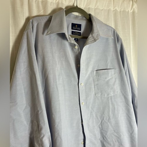 Stafford Men's Wrinkle Free Dress Shirt Size 17 32-33 - Picture 4 of 5