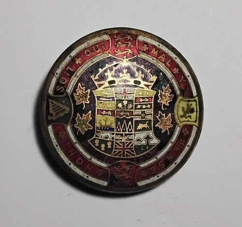 1906 British Order of the Garder Abzeichen "Shamed be anywer who think evil of it" - Bild 1 von 2