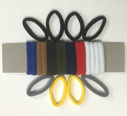 24pc Small Elastic Thin Ropes For Girl Hair Ties Ponytail Holder Hair Bands - Picture 2 of 2