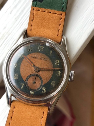 Vintage Mora Atlet Sportur - 33mm Stainless Steel - Bullseye dial - Picture 6 of 14
