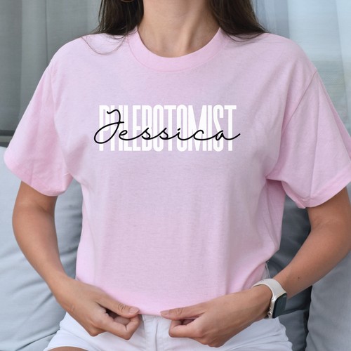 Camiseta Flebotomista Personalizada Regalo Personalizada Técnico de Flebotomía Unisex Camiseta S - Imagen 3 de 10