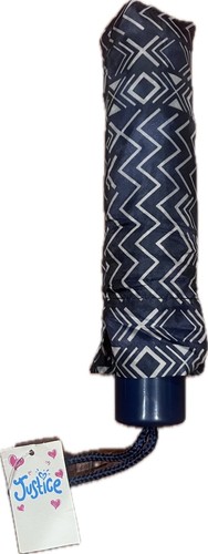 Justice for Girls Blue Aztec Design Umbrella~NWT~Back to School! - Picture 3 of 3