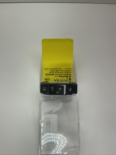 Blue Sea A-Series Flat Rocker Circuit Breaker - Single Pole - 2.5A - 7399 - Picture 4 of 4