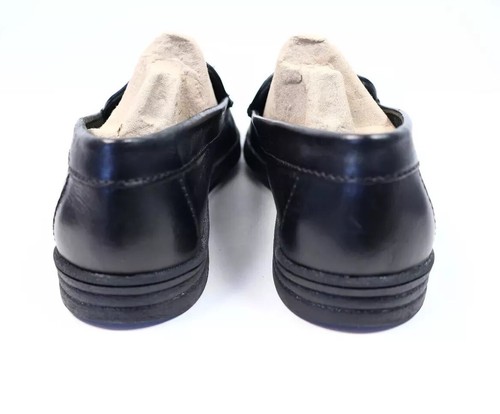 Croft & Barrow Woven Vamp Black Leather Loafers SZ 10! NEW! - Picture 3 of 11