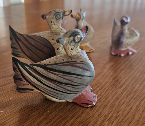 Miniature Wood Carvings Duck Decoy Lot - Picture 3 of 10