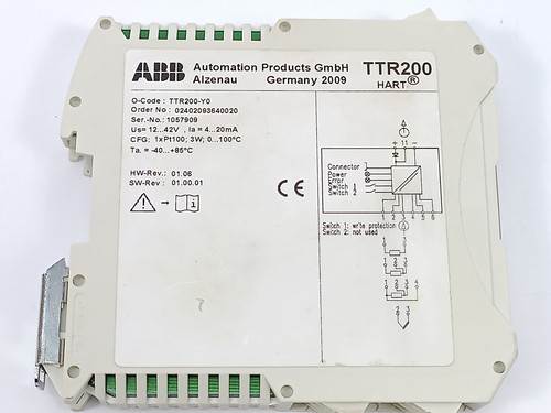 ABB TTR200-Y0 Rail Mount Temperature Transmitter - 第 9/9 張圖片