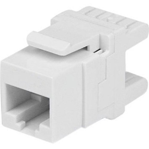100 Pcs Keystone CAT6 RJ45 Network 110 Style Socket Punch Down Jack White 180° - Afbeelding 2 van 2