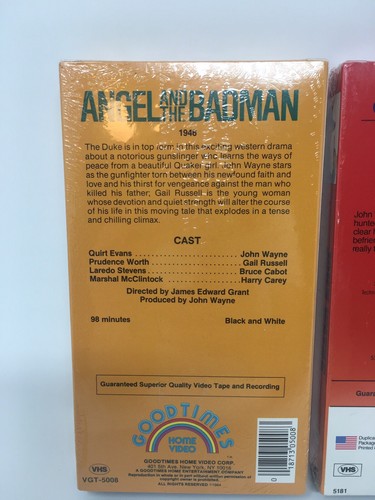 3 John Wayne New SEALED VHS Western Movies 1984 1985 Blue Steel Sagebrush Trail - Picture 6 of 12