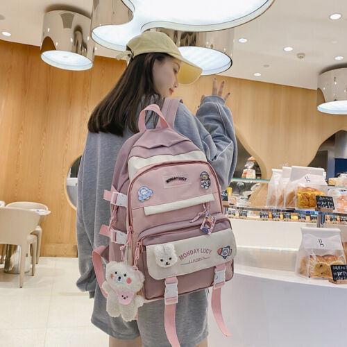 Mochila Kawaii para Niñas para Escuela, Linda Estética Niños Mochilas Libro - Imagen 8 de 45
