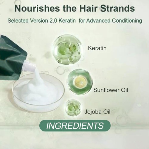 Keratin Peptide Hair Repair Cream Dry Hair Repair PermColor Conditioner 2025 US - Picture 5 of 13