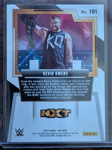 2022 Panini WWE NXT - NXT Alumni Red #101 Kevin Owens /199 - Picture 2 of 2