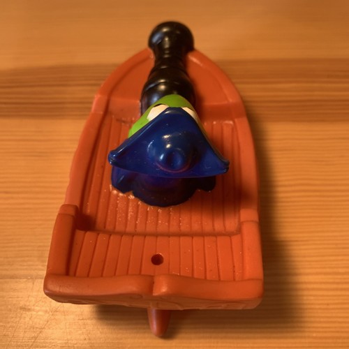 Vintage Muppets 1995 Kermit The Frog 4" McDonald's Bath Toy Action Figure Boat - Picture 4 of 5