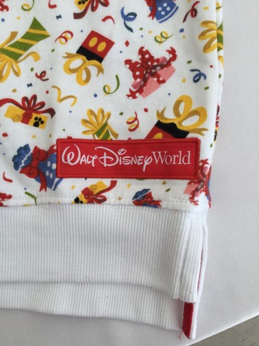 Disney Parks Lets Celebrate Hoodie Sweatshirt Youth Size XL Graphic Wrapped Gift - Picture 3 of 12