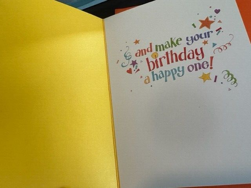 Sudbury Studio Greeting Card Happy Birthday Fill the Day Tx - Picture 2 of 3