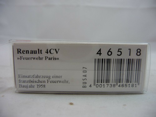 RARE Busch Paris France FD 1958 Renault 4CV Operations Vehicle 1:87/HO Scale - Picture 6 of 6