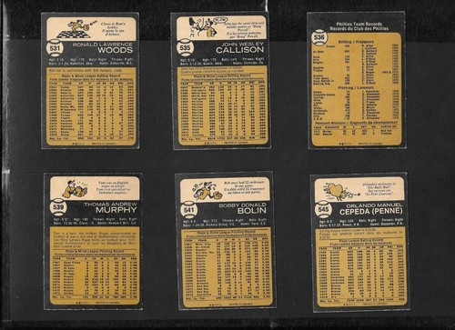 1973 OPC O PEE CHEE BASEBALL CARD ERROR VARIATION 529-660 & CHECKLIST SEE LIST - Picture 17 of 357