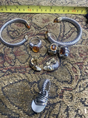 Vintage Metall Modeschmuck Konvolut 6 Teile - Bild 1 von 10