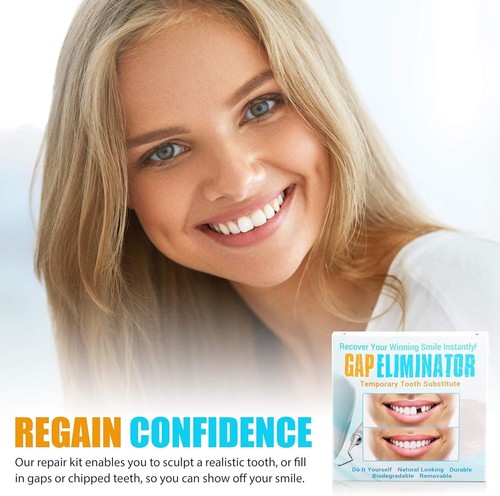 Kit de reparación dental Eliminator One-Step sin BPA temporal faltante espacio dental - Imagen 2 de 4