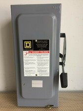 SQUARE D D222N 60 AMP 240 VOLT FUSIBLE DISCONNECT