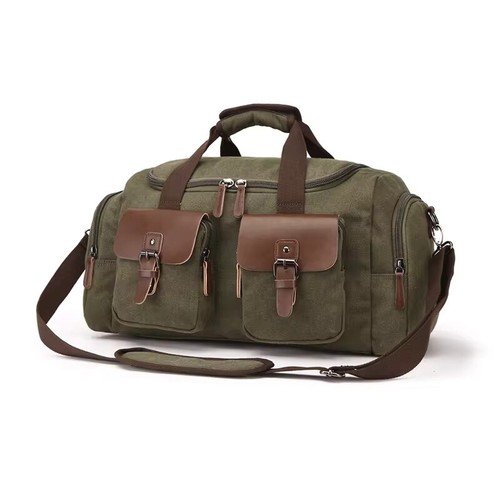 ODT-UK 16oz Washed Canvas Weekend Bag, Carry Bag, Overnight Bag, Duffle Bag, 35L - Picture 11 of 11