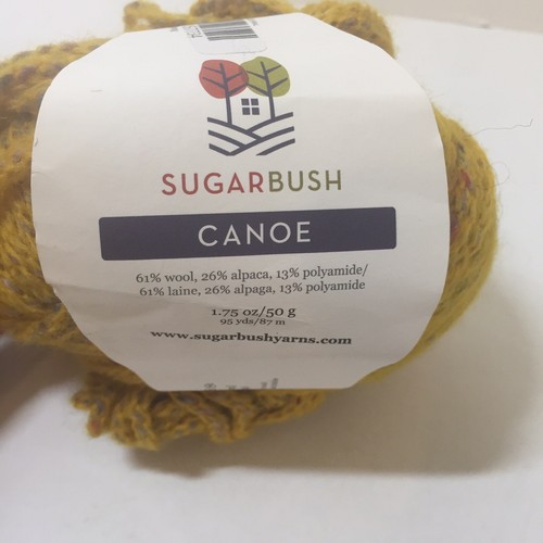 1 Skein Canoe Yarn Sugar Bush Sunset 1.75 oz Wool Alpaca Bulky - Picture 3 of 6
