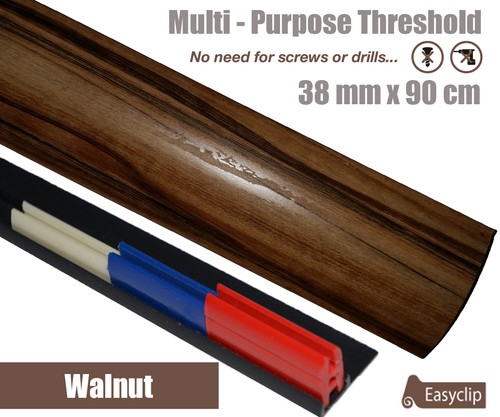 New Quality 38mm Laminate Door Threshold strip Multi Purpose Any Floor Type 90cm - Picture 11 of 38