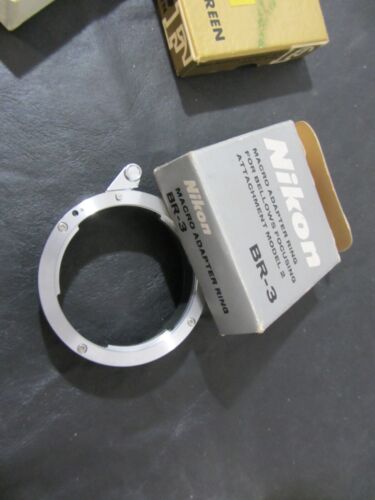 vintage F Nikon Focusing Screen and BR-3 macro adapter ring - Picture 3 of 7