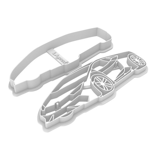 Ausstecher Plätzchenausstecher Auto ähnlich Lamborghini Huracan Ausstechform - Bild 3 von 3