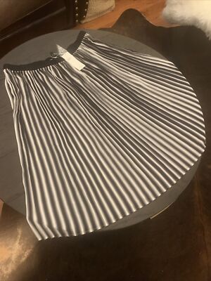 Jupe Plissée Noire Dégradée Eileen Fisher - Taille XXS (2XS) - Très Bon état Occasion