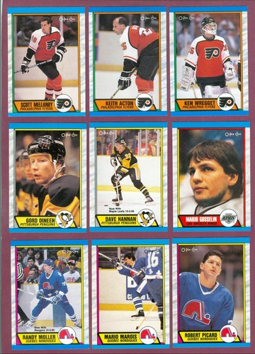1989-90 OPC O PEE CHEE NHL HOCKEY CARD 221-330 & BOX BOTTOM & WRAPPER SEE LIST - Picture 72 of 255