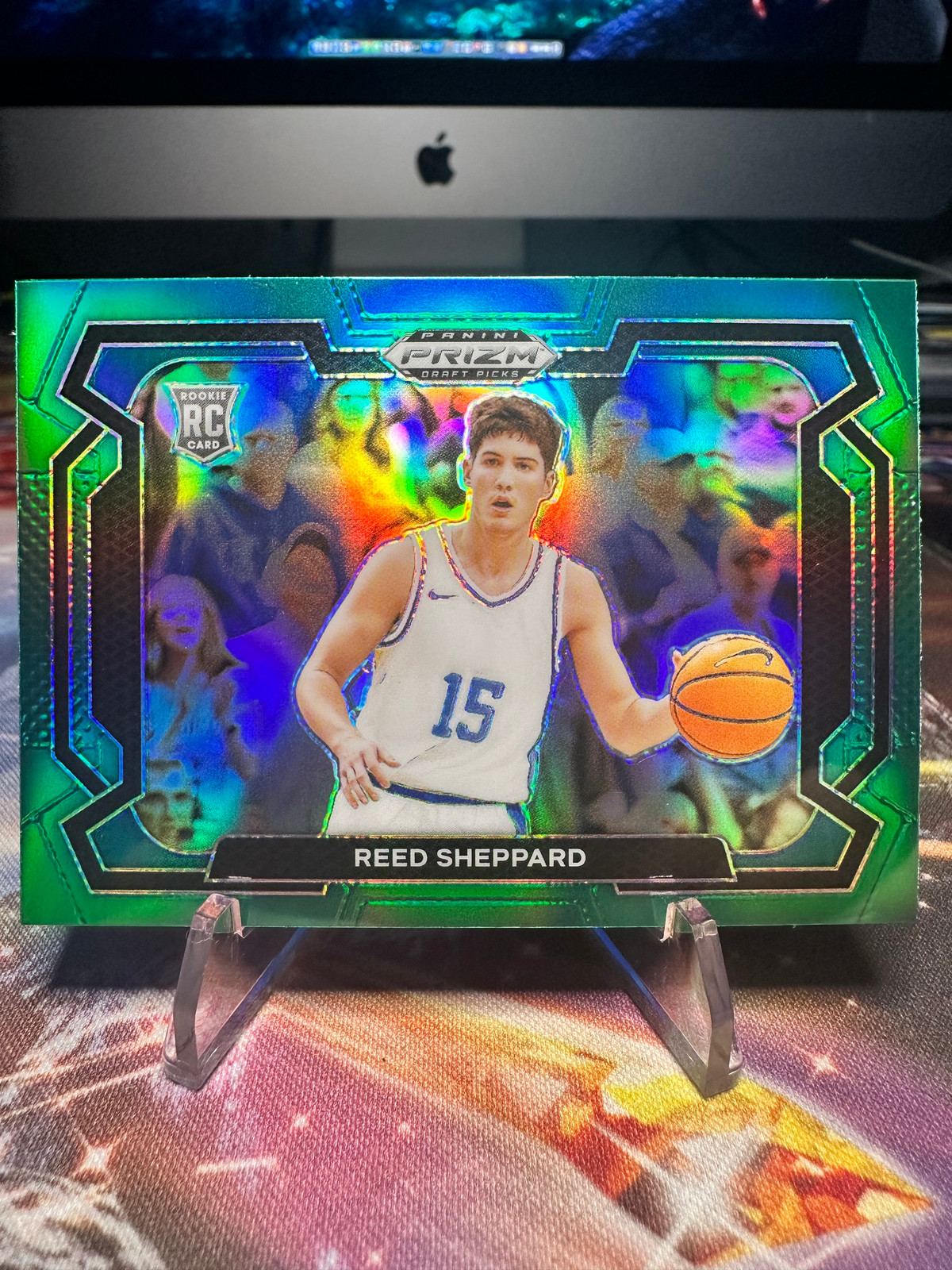 Reed Sheppard 2024 Panini Prizm Draft Picks #21 [RC] Variation Green Prizm
