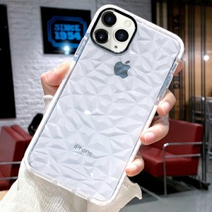 Clear Case For Iphone 12 11 Pro Max Diamond Pattern Cute Girly Hybrid Soft Cover Ebay