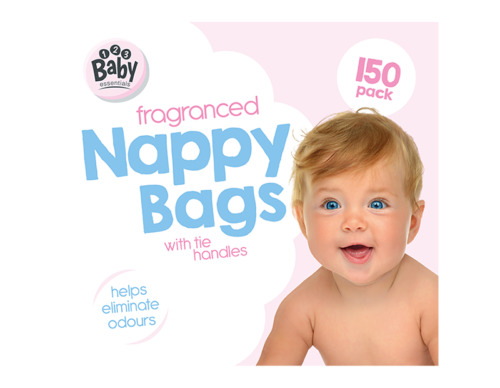 Baby Nappy Bags Disposable Scented  Hygienic Tie Handle Sacks Bin Bag G6241UK