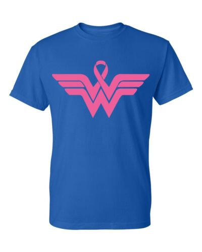 Logo rosa nastro supereroe - T-shirt donna supporto consapevolezza cancro al seno - Foto 17 di 24