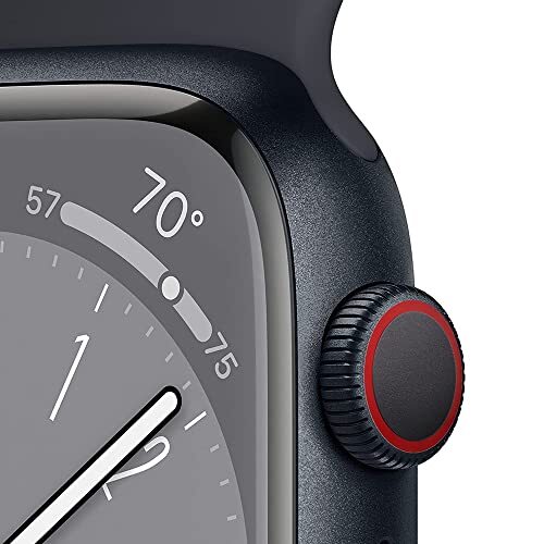 Apple - Watch Series 8 GPS+Cell 45MM Alum Case Midnight Band - MNVJ3LL/A - Picture 2 of 7
