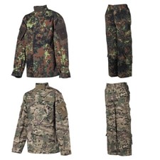 Kinder Anzug ACU Hose Jacke Rip Stop Kinderanzug camouflage flecktarn Tarnung
